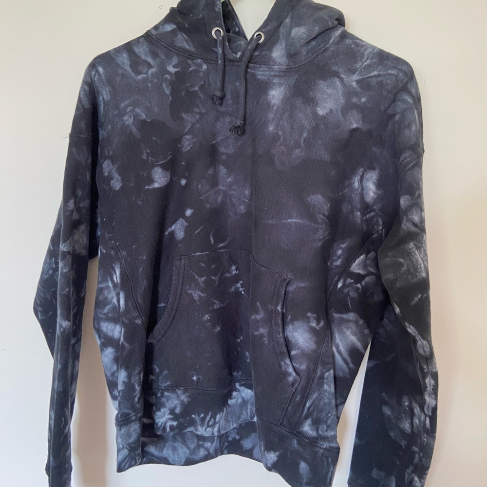 champion black tie dye sweatshirt